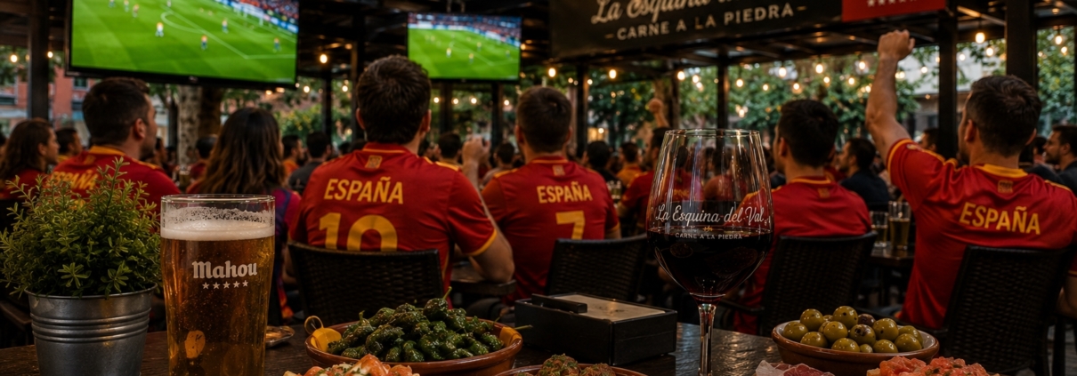 Ver el Mundial de Futbol en Restaurante Terraza La Esquina del Val Alcala de Henares